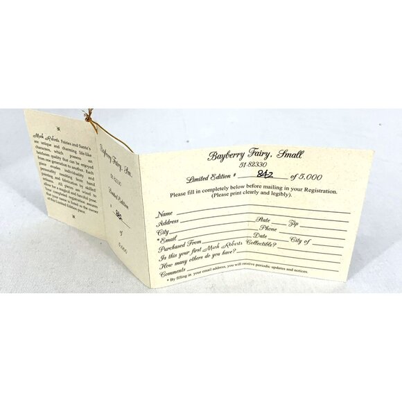 Mark Roberts Bayberry Fairy 51-82830 Christmas Magical Elf 11" 842/5000 Box - Picture 7 of 9